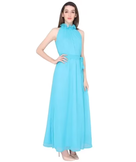 Elliana Turquoise Gown Dress