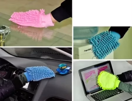 SuperDeals Microfiber Cleaning Glove Dusters (2pcs)