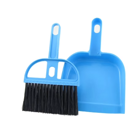 SuperDeals Set of 2 Mini Dustpan Set With Brush