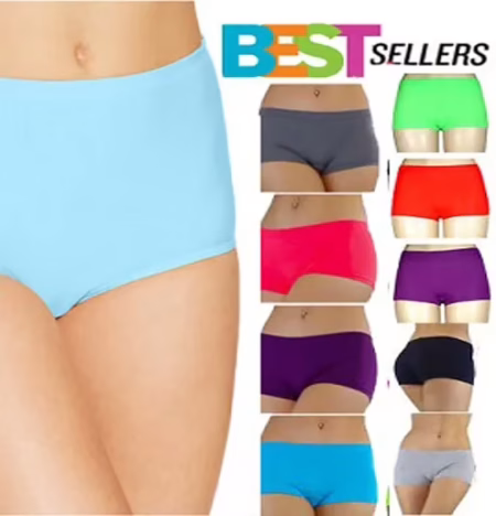 Combo Of 10 Luxury Boyshorts Panties