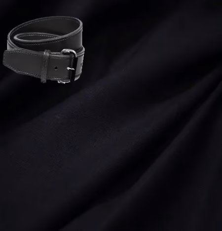 Raymond- Black Linning Trouser Fabric Free Belt