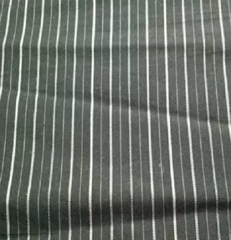 Raymond Black White Stripe Cotton Mix Shirt Fabric