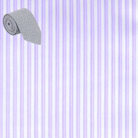 Raymond - Purple/White Lining Shirting Fabric Free Tie