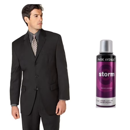Raymond - Classy Black Suit Fabric Free Deo