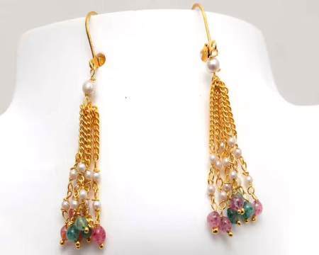 RK Multicolor Necklace Set With EarRings