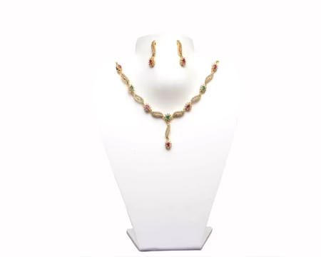 RK Multicolor Necklace Set With EarRings