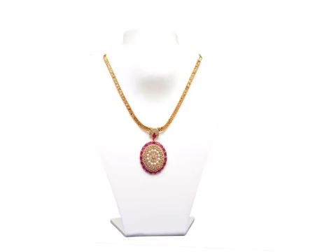 RK Gold & Multi color Necklace