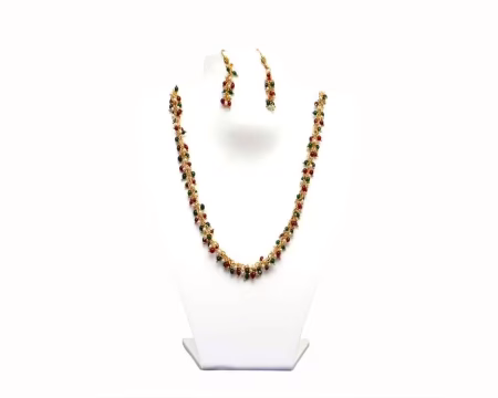 RK Multicolor Necklace Set With Ear Rings