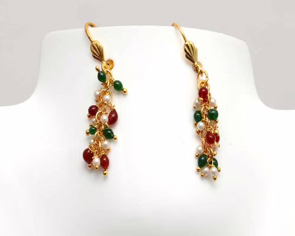 RK Multicolor Necklace Set With Ear Rings