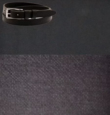 Raymond Pack Of 2 Trouser Fabric Free Belt