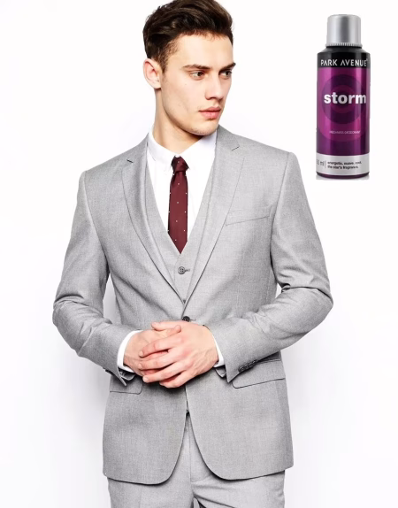 Raymond-Plain Slate Grey Suit Fabric Free Deo
