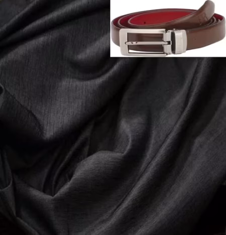 Raymond Black Trouser Fabric With Free Belt