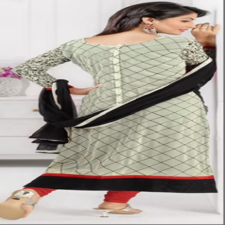 F3 Fashion Dark Red & Brown Straight Cut Pakistani Style Suit