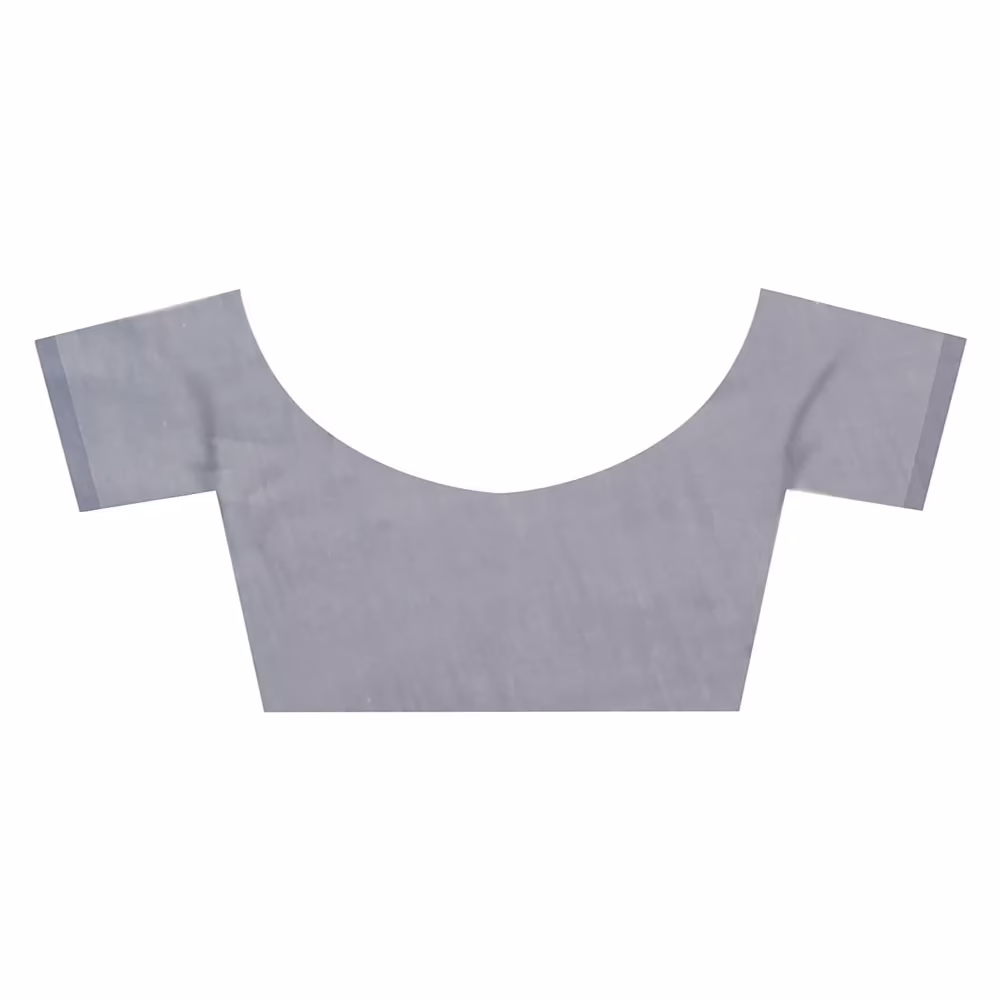 Lookslady Printed Grey & Beige Cotton Saree