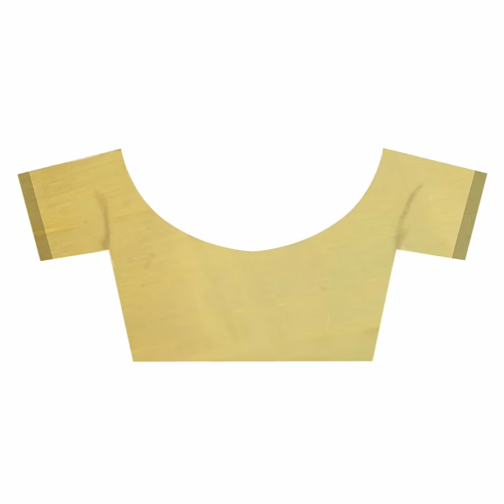 Lookslady Printed Yellow & Brown Cotton Saree