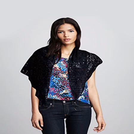 Shimmering Black Stole