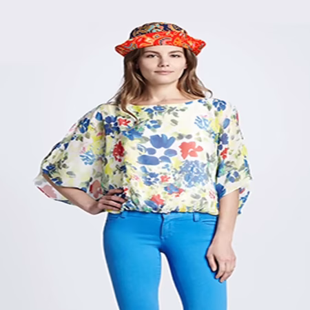 Red Printed Reversible Bucket Hat