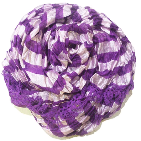 Beautifull Purple Viscose Blend Stripe Dupatta
