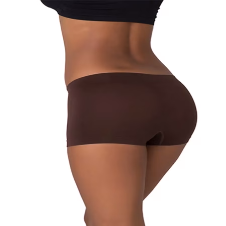 Comfortable Brown Yoga Boyshort Panty