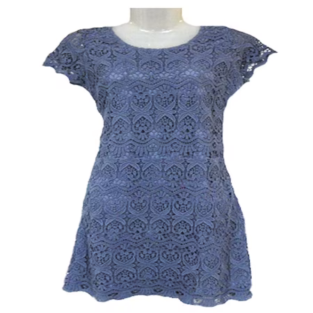 Maddison-Crochet Greyish Blue Kurta