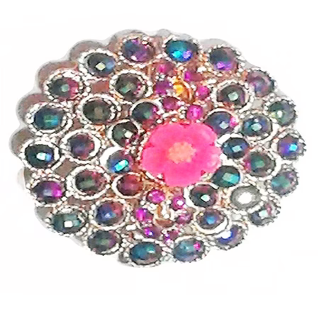 Full Multicolor Crystal Hair Barrettes Clip