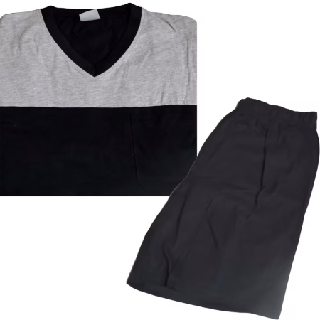 Maddison Black Grey Nightsuit