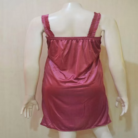 Luxury Dark Coral Babydoll Nightwear