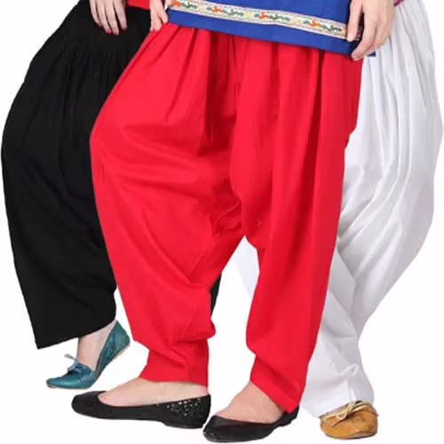 Black, White & Red Patiala Salwar Combo