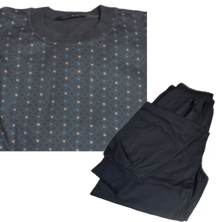 Schiesser Green Printed Nightsuit