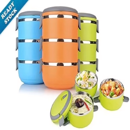 Super Deals Lunch Tiffin Box 3 Layers Hot Box