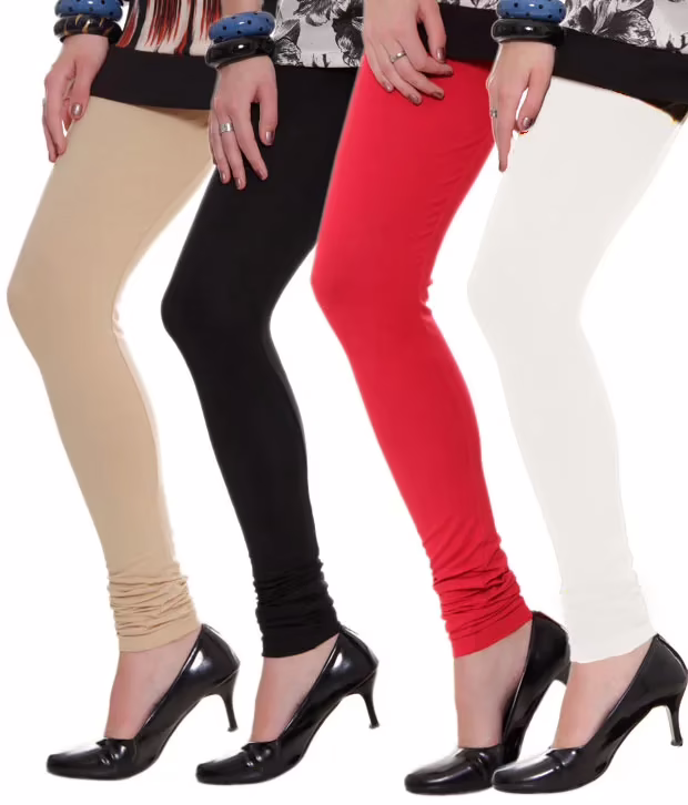 Set of 4 Colorful Hosiery Leggings