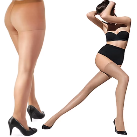 Skin Color Pantyhose And Stocking Combo Pack