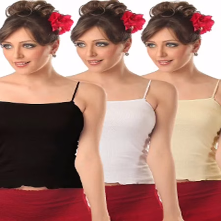 Softwear Camisole In White, Black & Beige