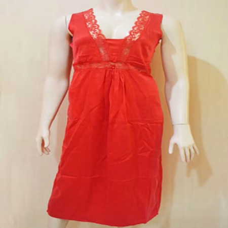 Stunning Red Long Luxury Satin Nightdress