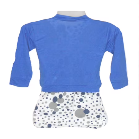 Plain Blue Short Shrug