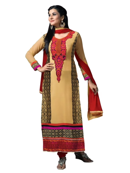 Trendz apparels Rosy Unstitched suit