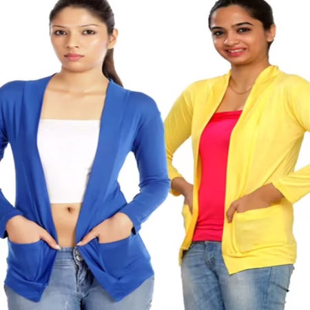 Yellow & Blue Shrug Combo Pack