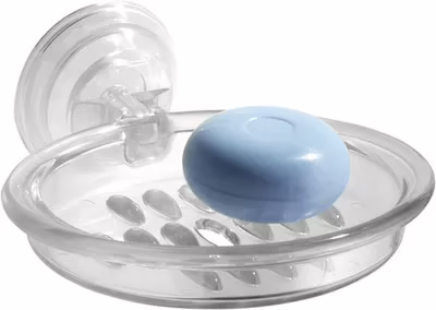 SuperDeals Set Of 2Transparent Suction Soap Case
