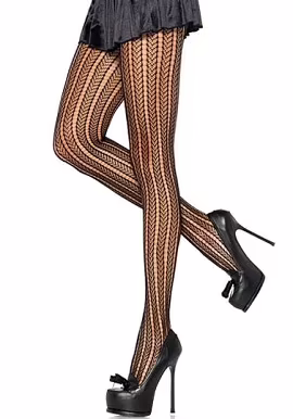 Fishnet Pantyhose Tights With Very Sexy Stripes