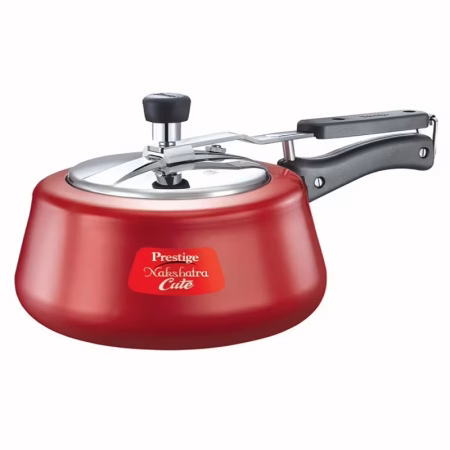 Prestige Nakshatra Cute 3L Aluminium Pressure Cooker (Red)