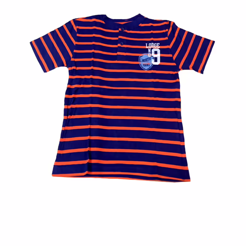 Faded Glory-Stylish Blue & Orange Tee (8-9 Years)