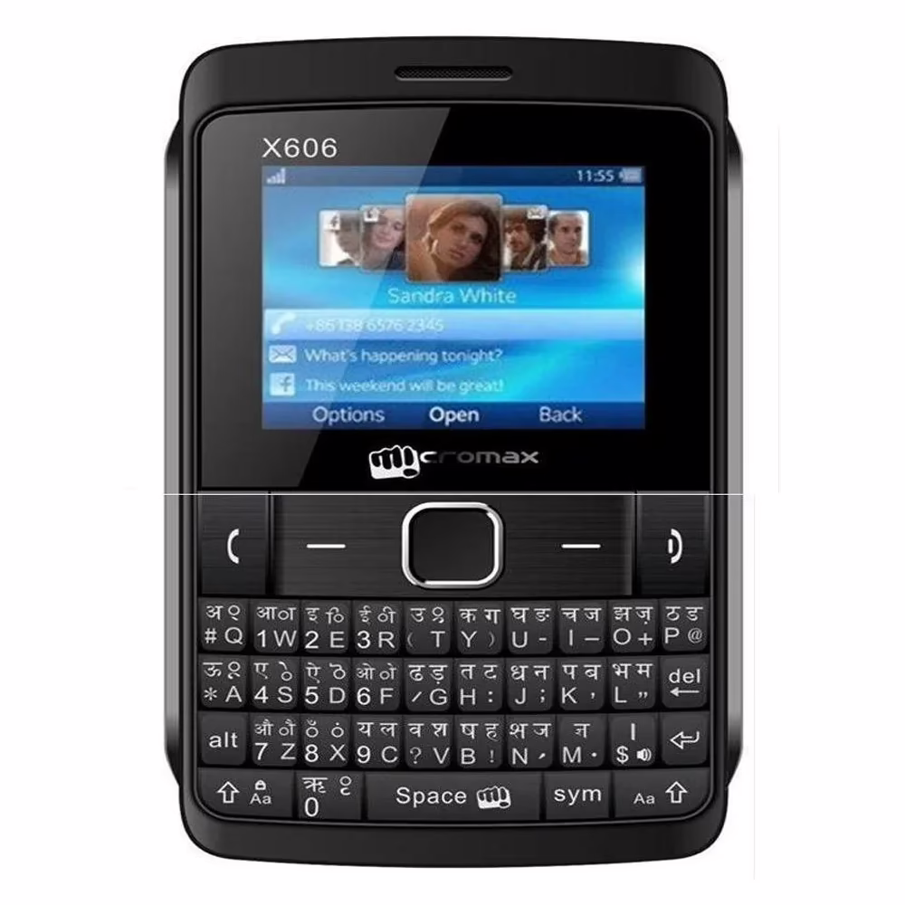 Micromax X606 ( Below 256 MB , Black )