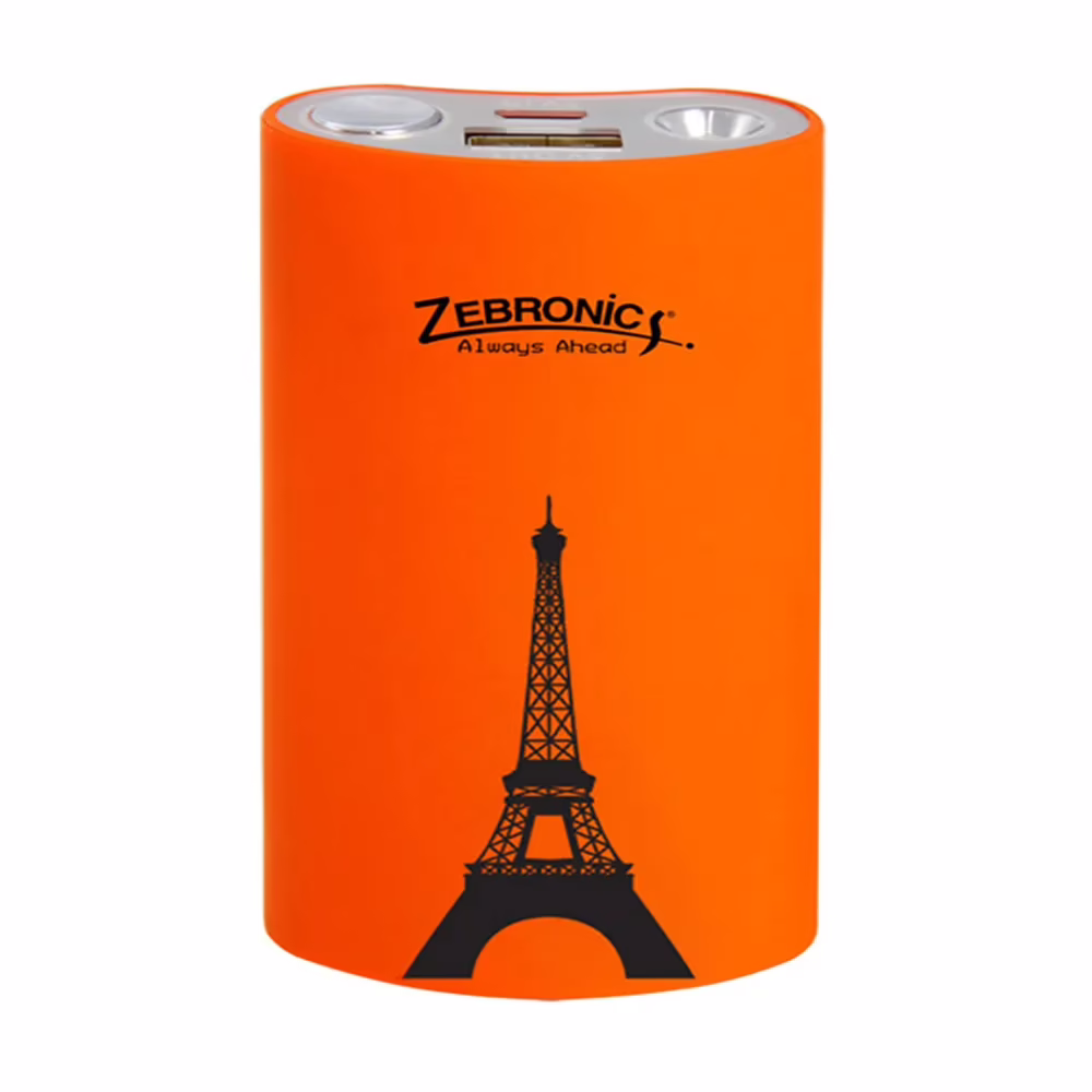 Zebronics 4400 Mah Power Bank Orange