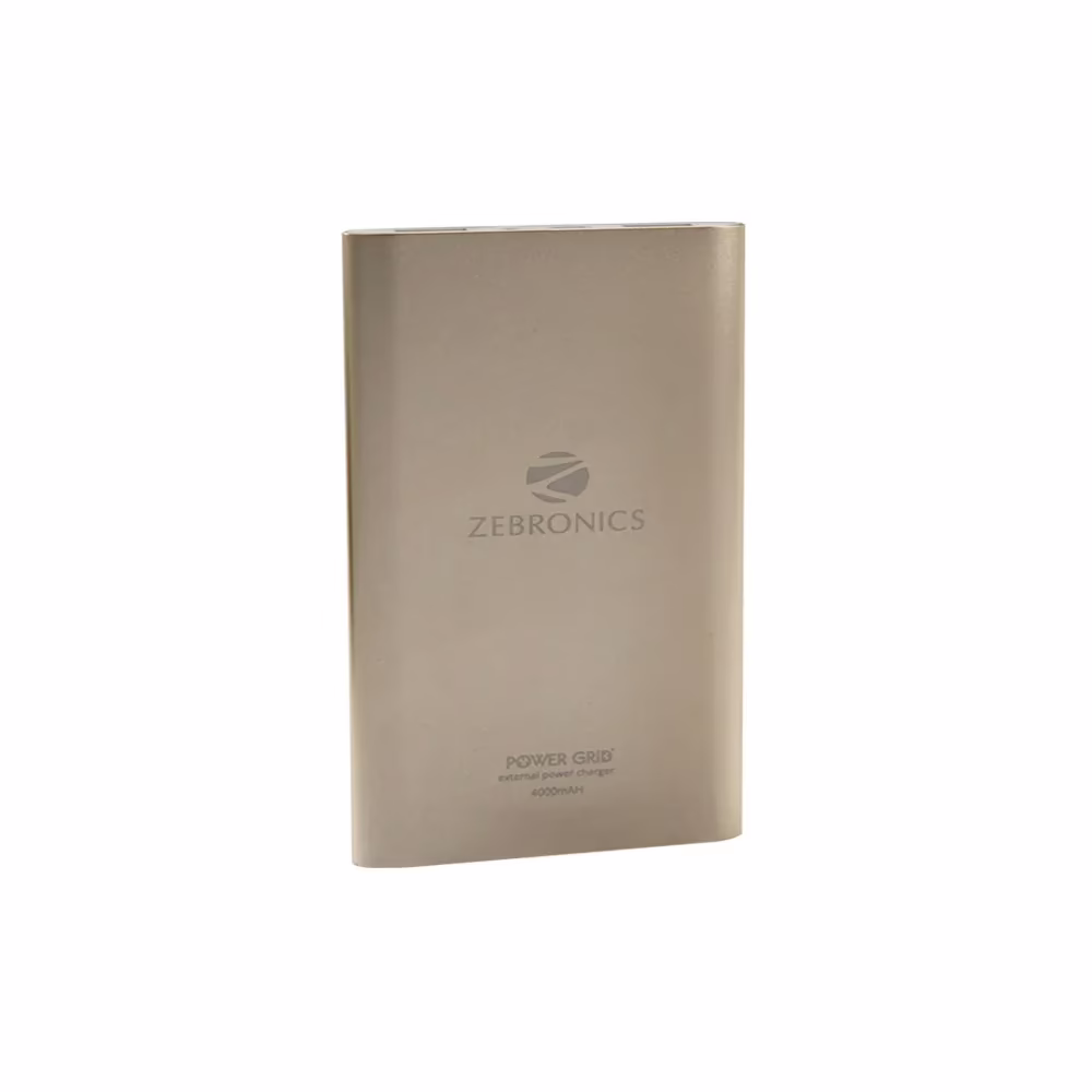 Zebronics PG4000 4000 mAh Power Bank- Gold