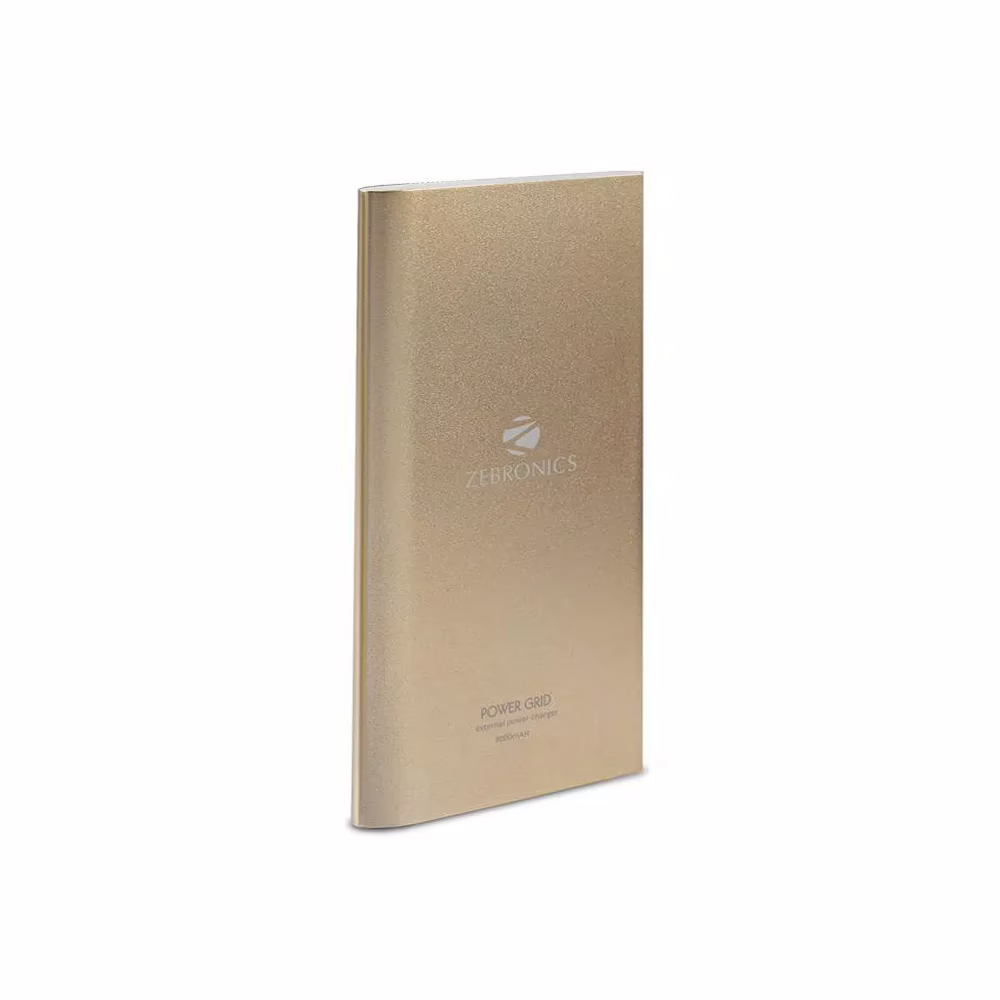 Zebronics PG8000 8000mAh Powerbank - Golden