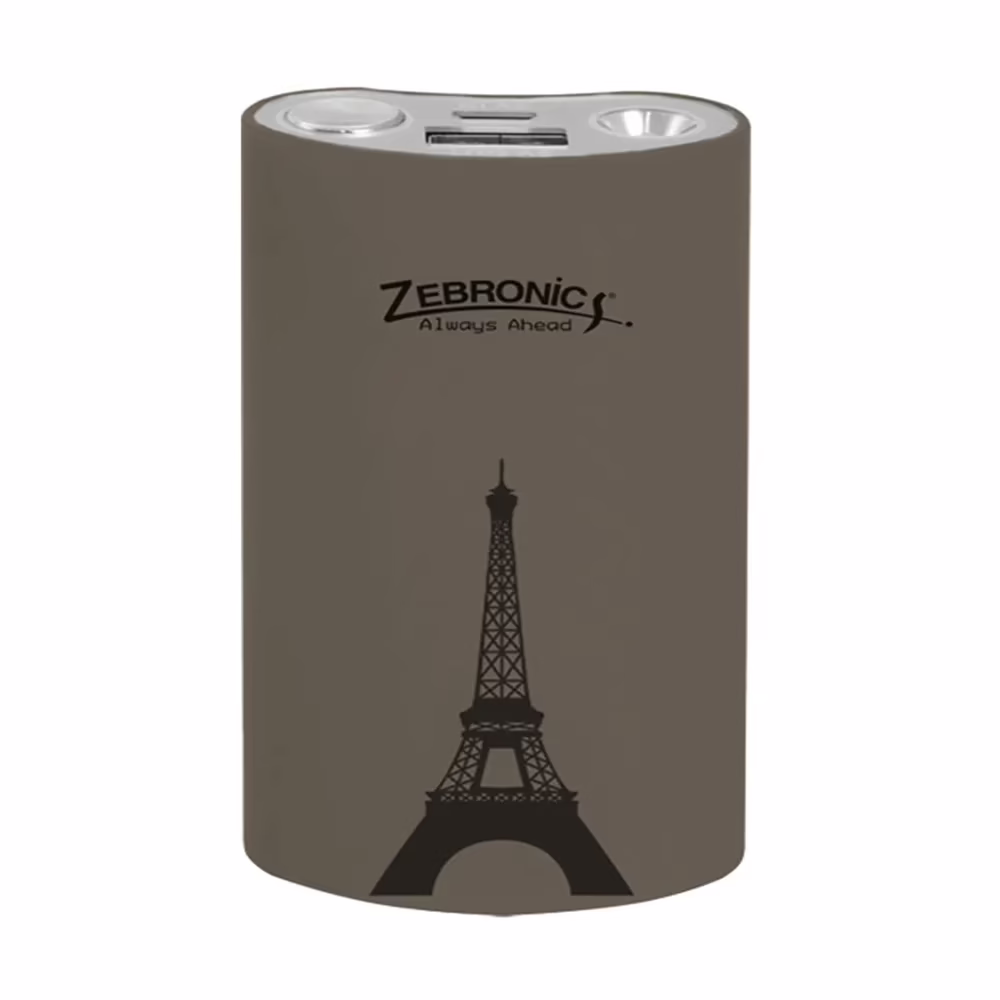 Zebronics 4400 Mah Power Bank - Grey