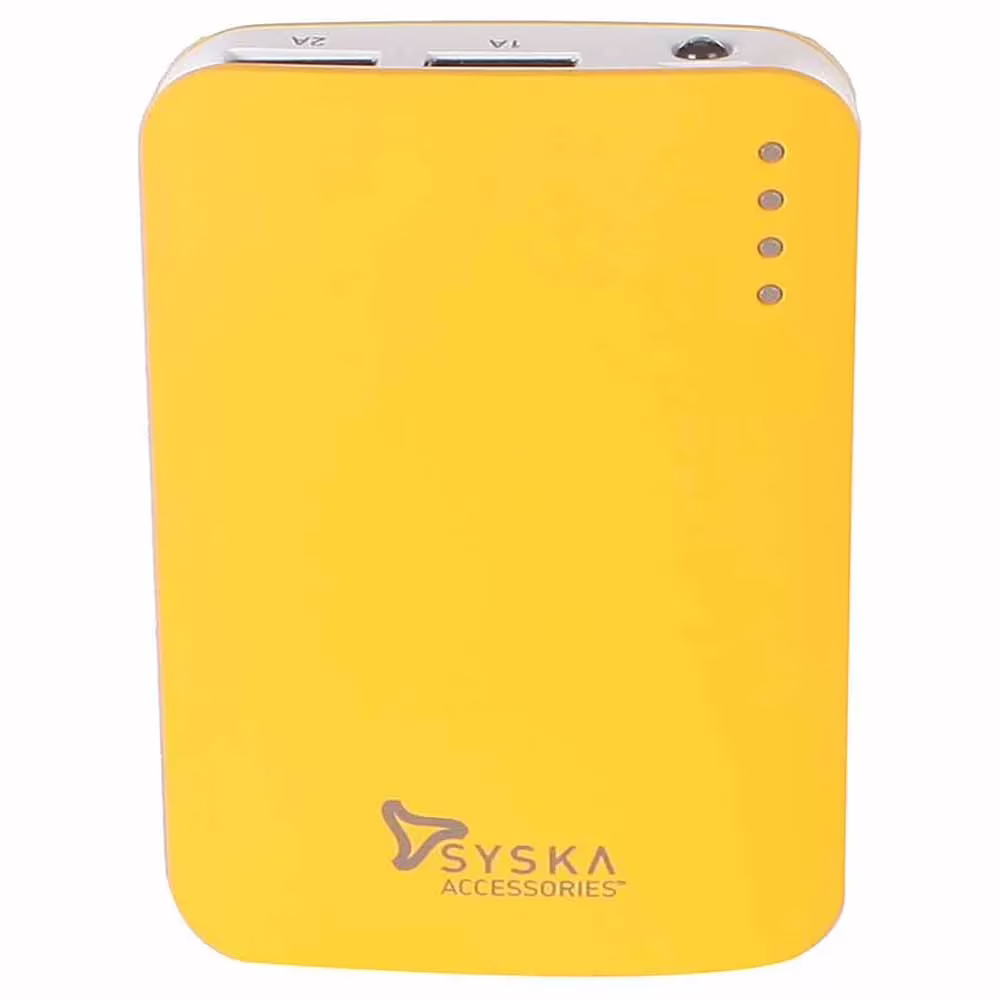 Syska Power Elite 78 7800 mAh Power Bank - Yellow