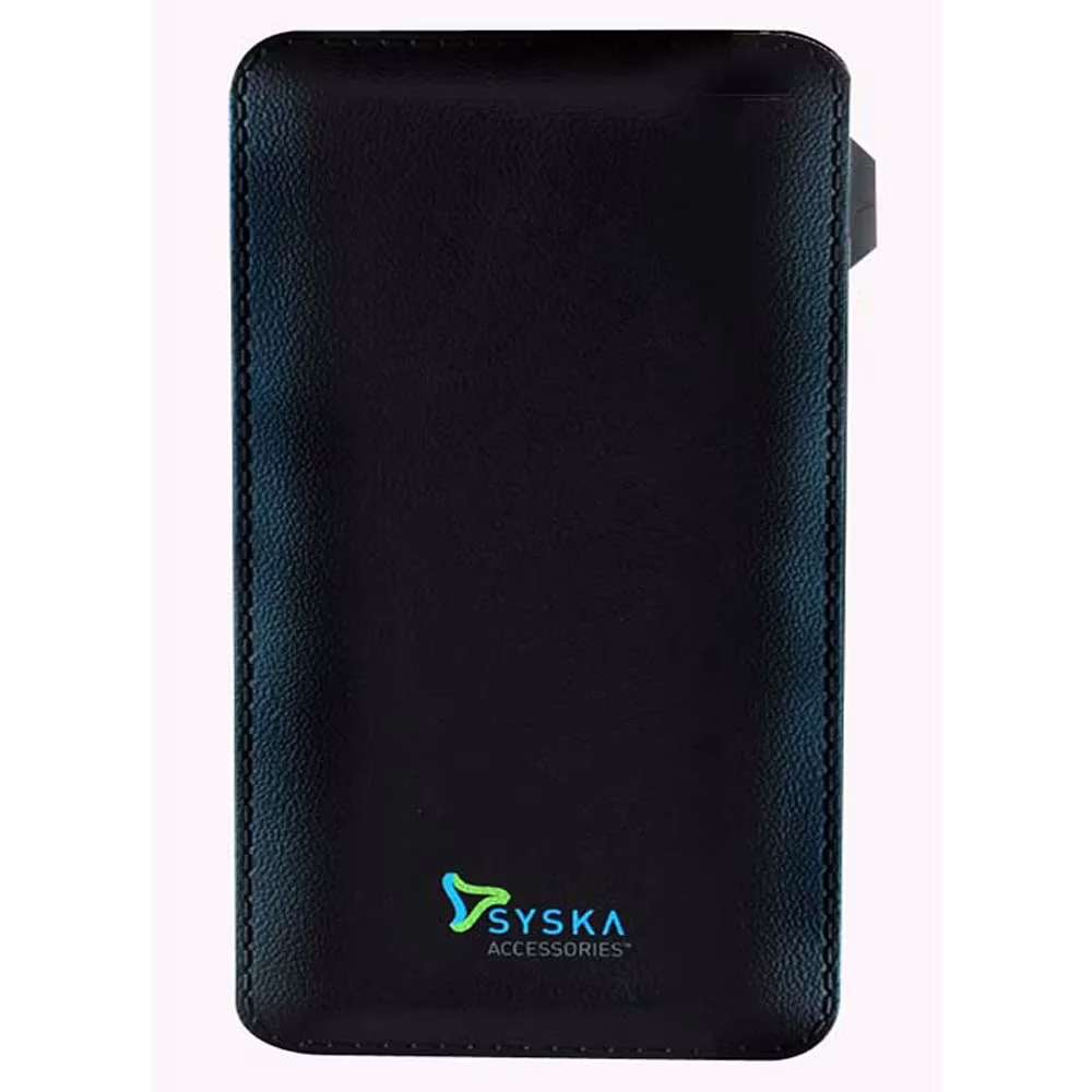 Syska Power Vintage 6000 mAh Power Bank - Black