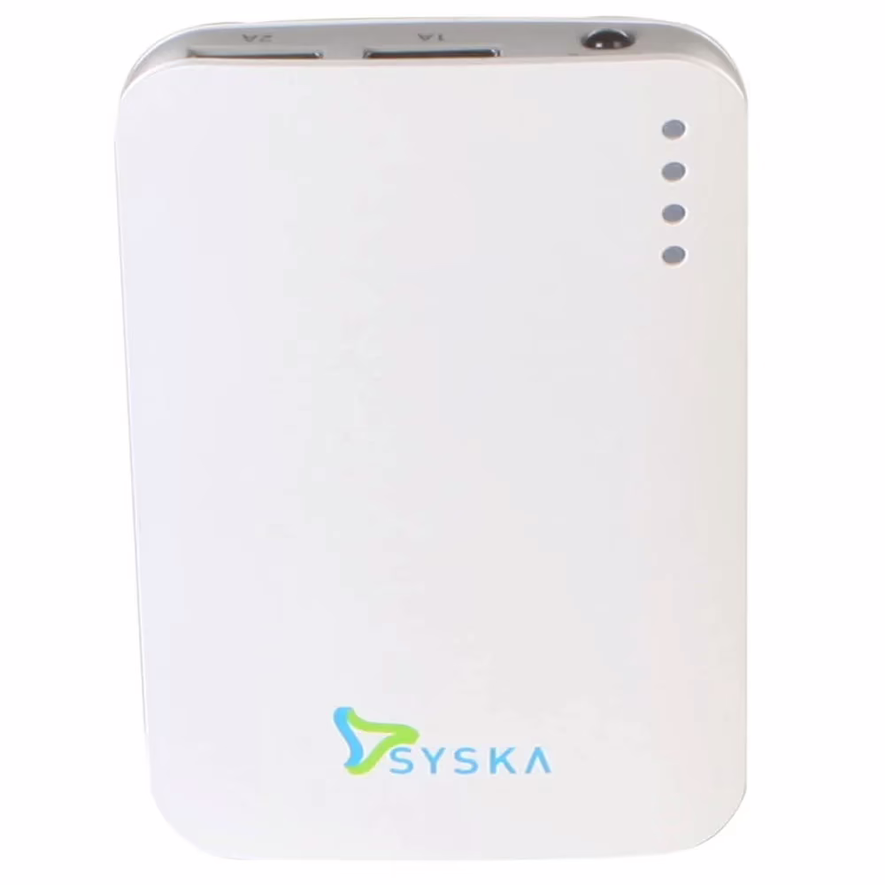 Syska Power Elite 78 7800 mAh Power Bank - White