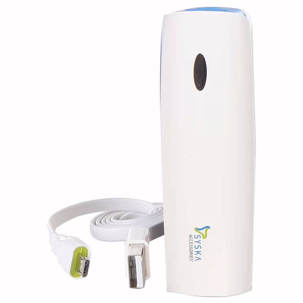 Syska Power Tube 26 2600 mAh Power Bank - White